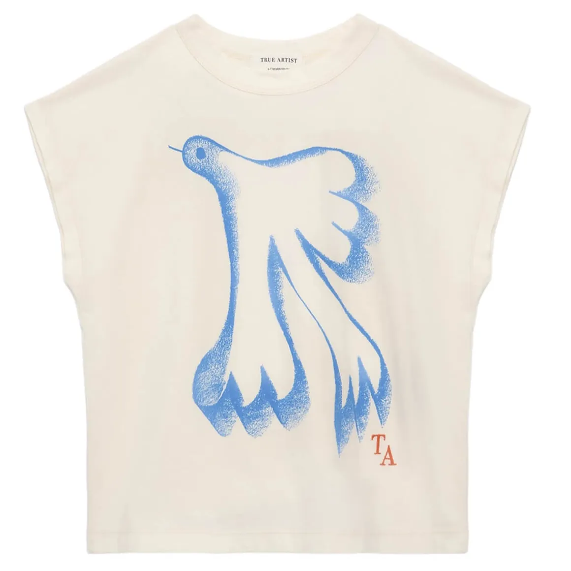 T-Shirt nº07 in Cream by True Artist