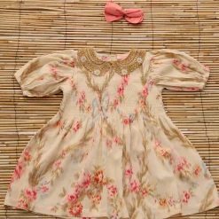 Tunique With Hair Clip in Antoinette Print by Bonjour