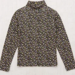 Turtleneck in Carbon / Periwinkle Mini Floral by Misha & Puff