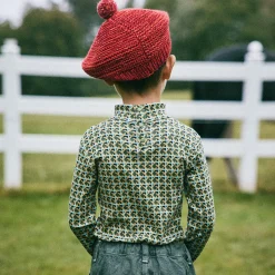 Turtleneck in Leaf Lattice by Misha & Puff - Last Ones In Stock - 8-10 Years