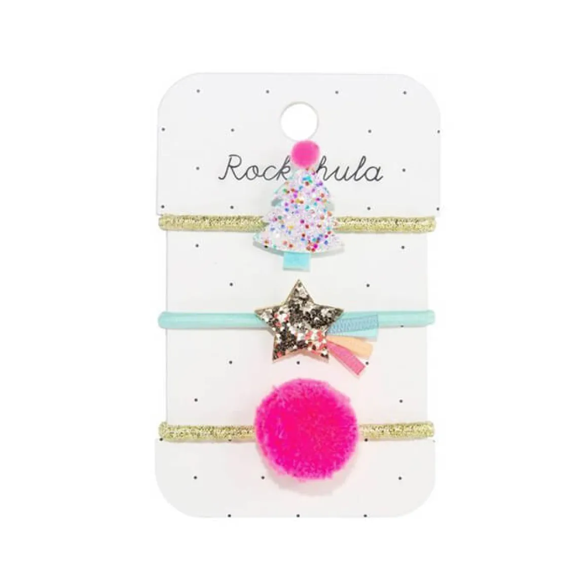 Tutti Frutti Christmas Tree Glitter Set of Ponies by Rockahula