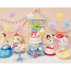 Tuxedo Cat Girl Party Time Playset by Sylvanian Families