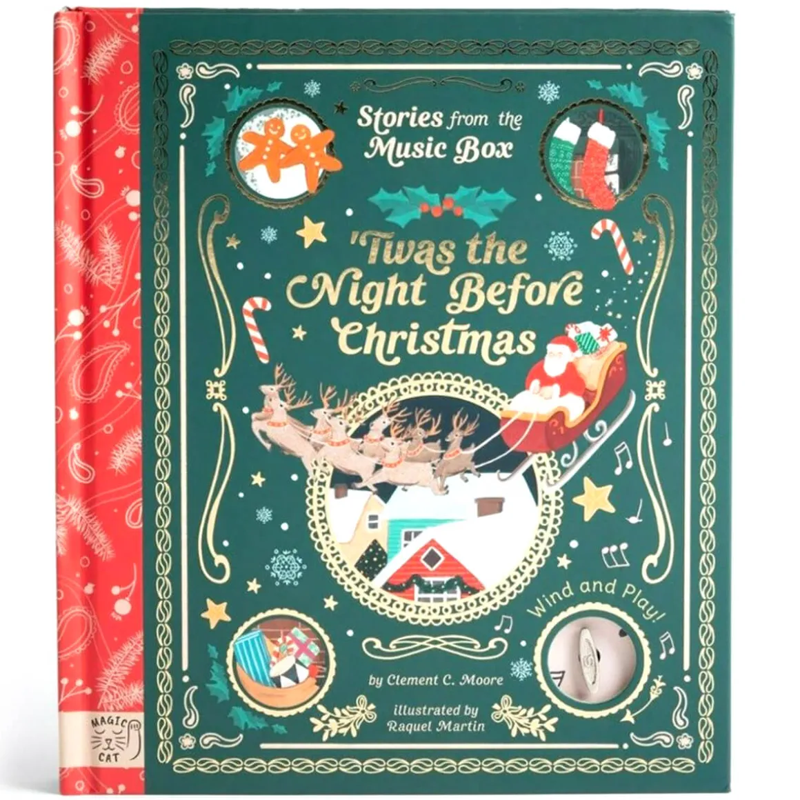 Twas The Night Before Christmas Music Box Story Book by Clement C. Moore & Raquel Martin