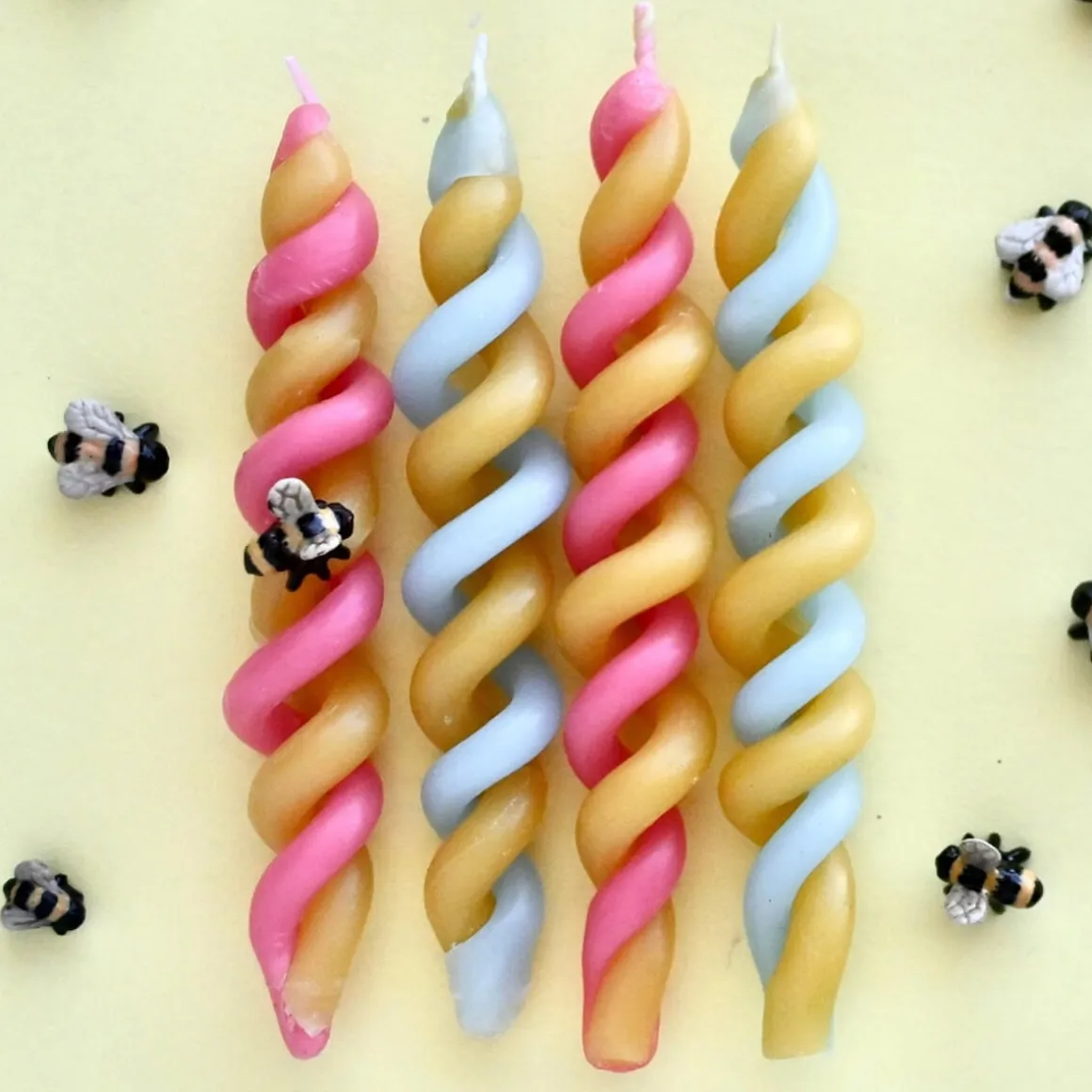 Twin Flame Beeswax Birthday Candle Set by Camp Hollow