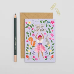 Twinkle Toes Birthday Greetings Card by Mifkins