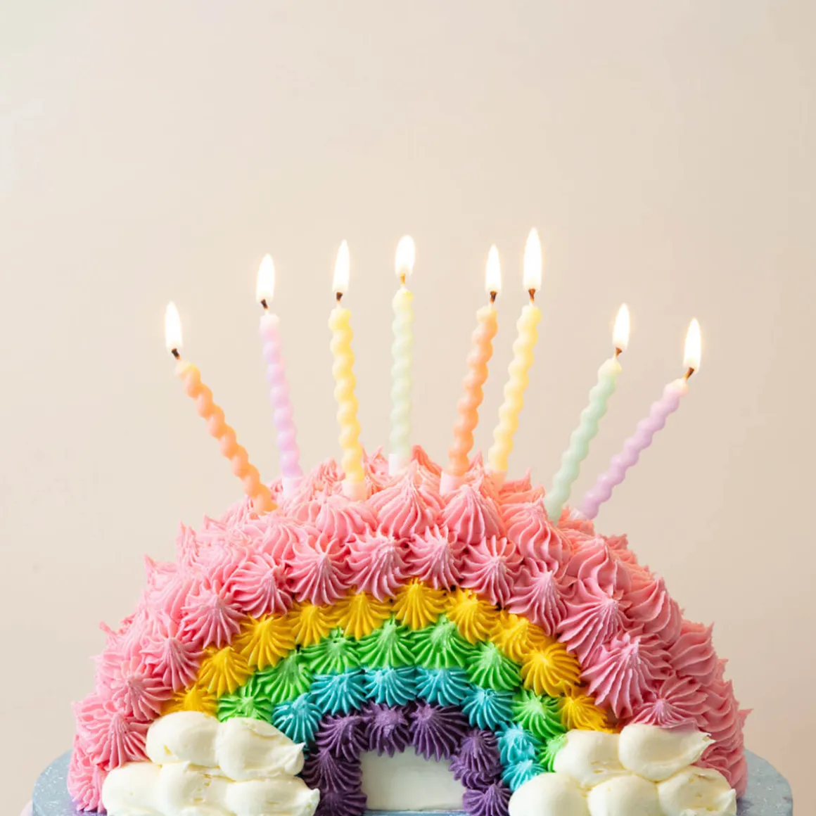 Twirl Birthday Candles in Pastel by Talking Tables