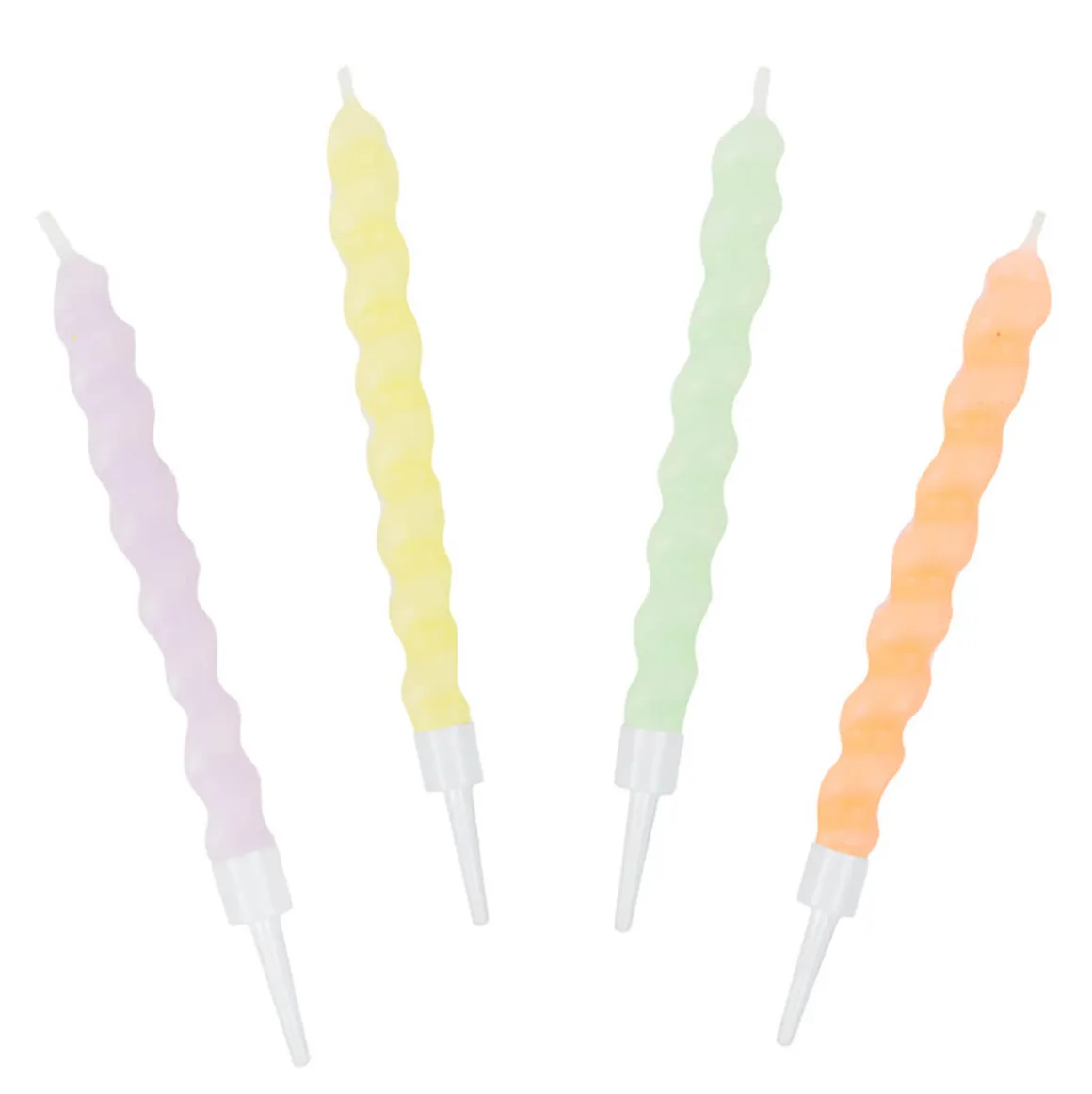 Twirl Birthday Candles in Pastel by Talking Tables