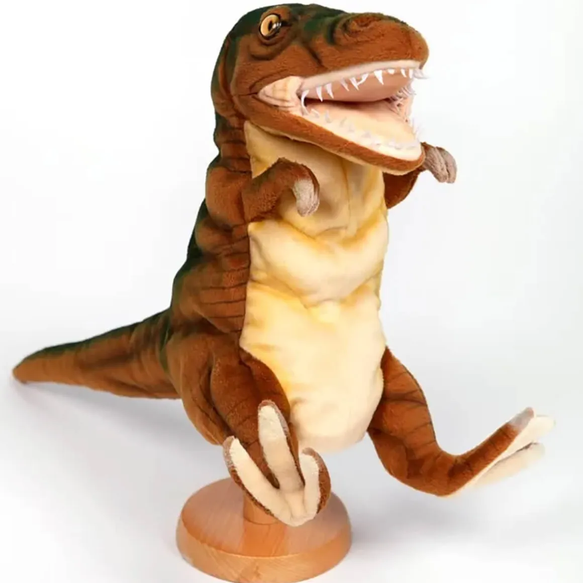 Tyrannosaurus Rex Hand Puppet in Rust Brown (50cm) by Hansa