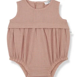 Ugo Romper in Apricot by 1+ in the Family - Last Ones In Stock - 6-12 Months