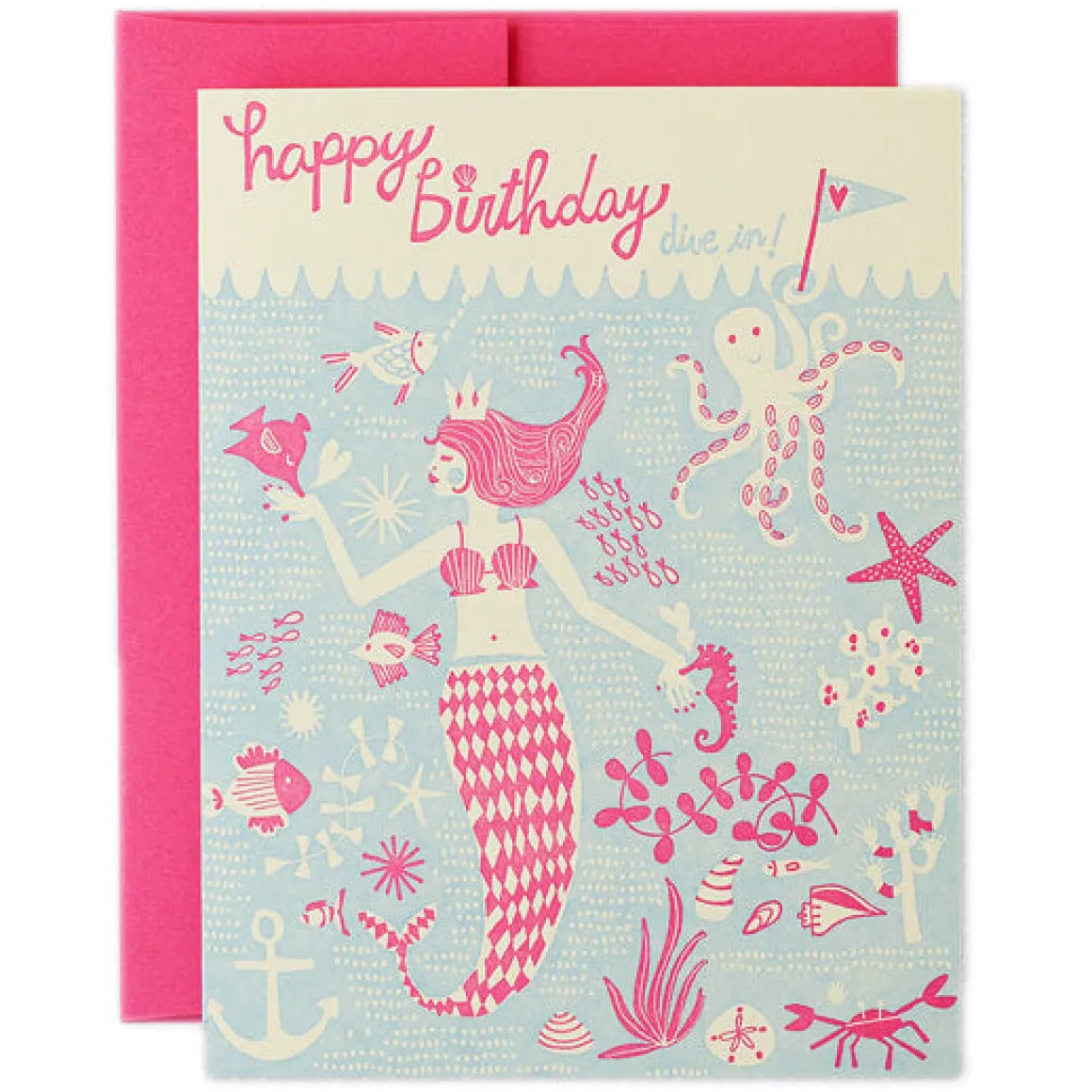 Under The Sea Greetings Card by Hello! Lucky