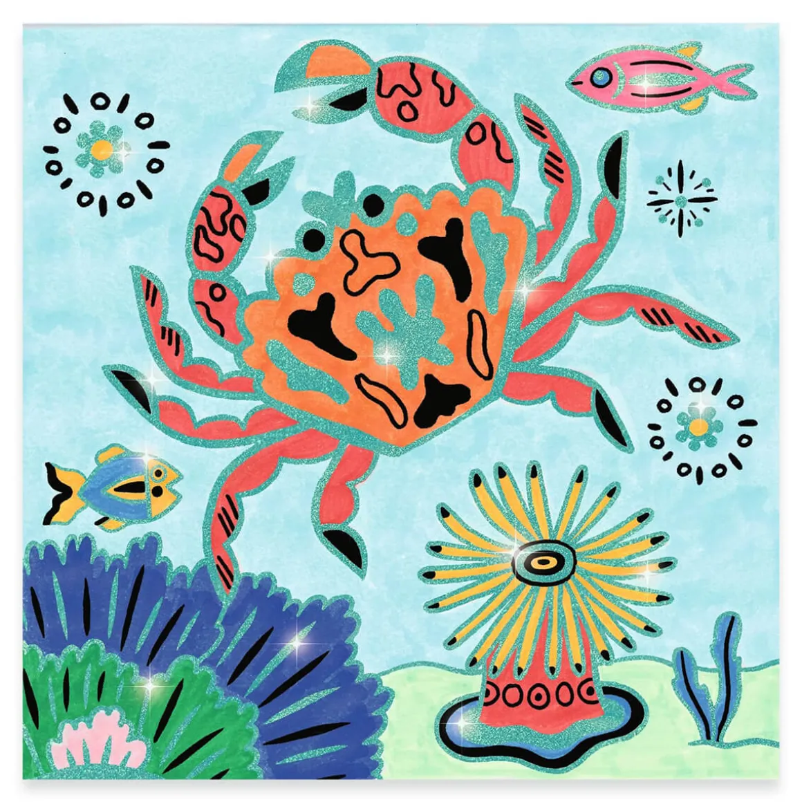 Under The Sea Shiny Colouring by Djeco