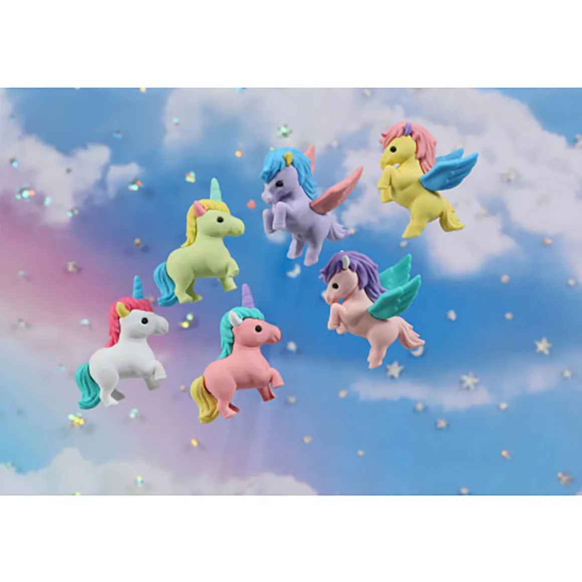 Unicorn And Pegasus Puzzle Eraser by Iwako Japan