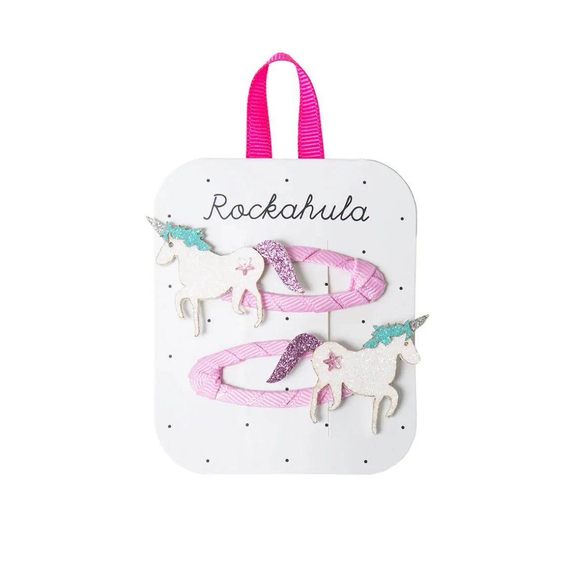 Unicorn Glitter Hair Clips by Rockahula