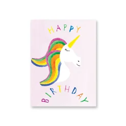 Unicorn Mini Greetings Card by Dominic Early for Earlybird Designs