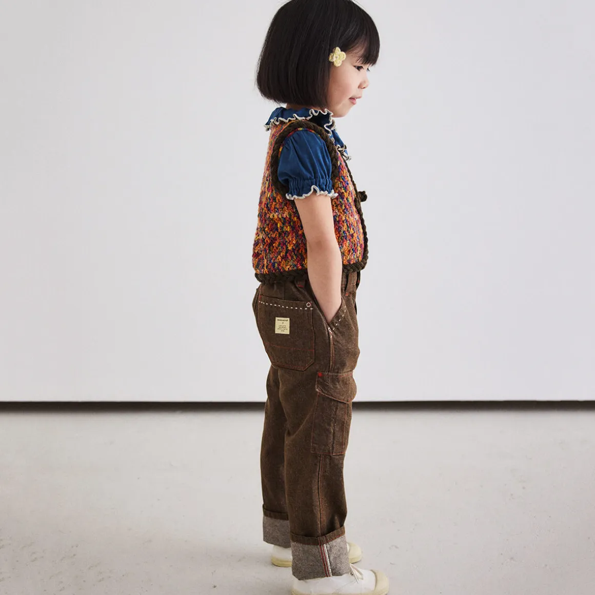 Utility Jeans in Earth by Misha & Puff