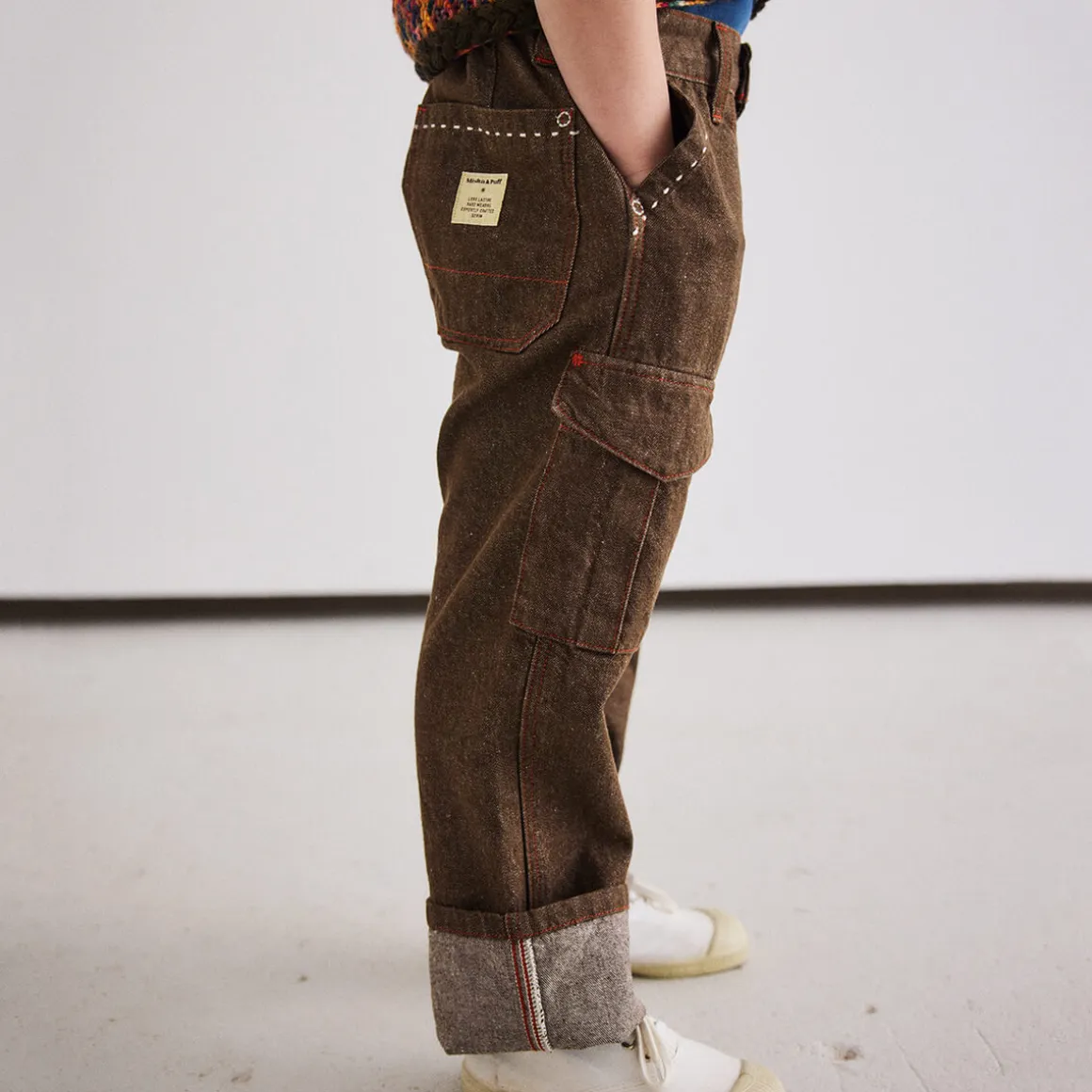 Utility Jeans in Earth by Misha & Puff