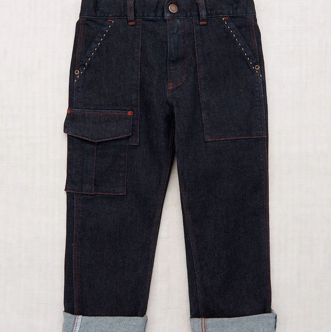 Utility Jeans in Indigo Denim by Misha & Puff - Last Ones In Stock - 4-8 Years