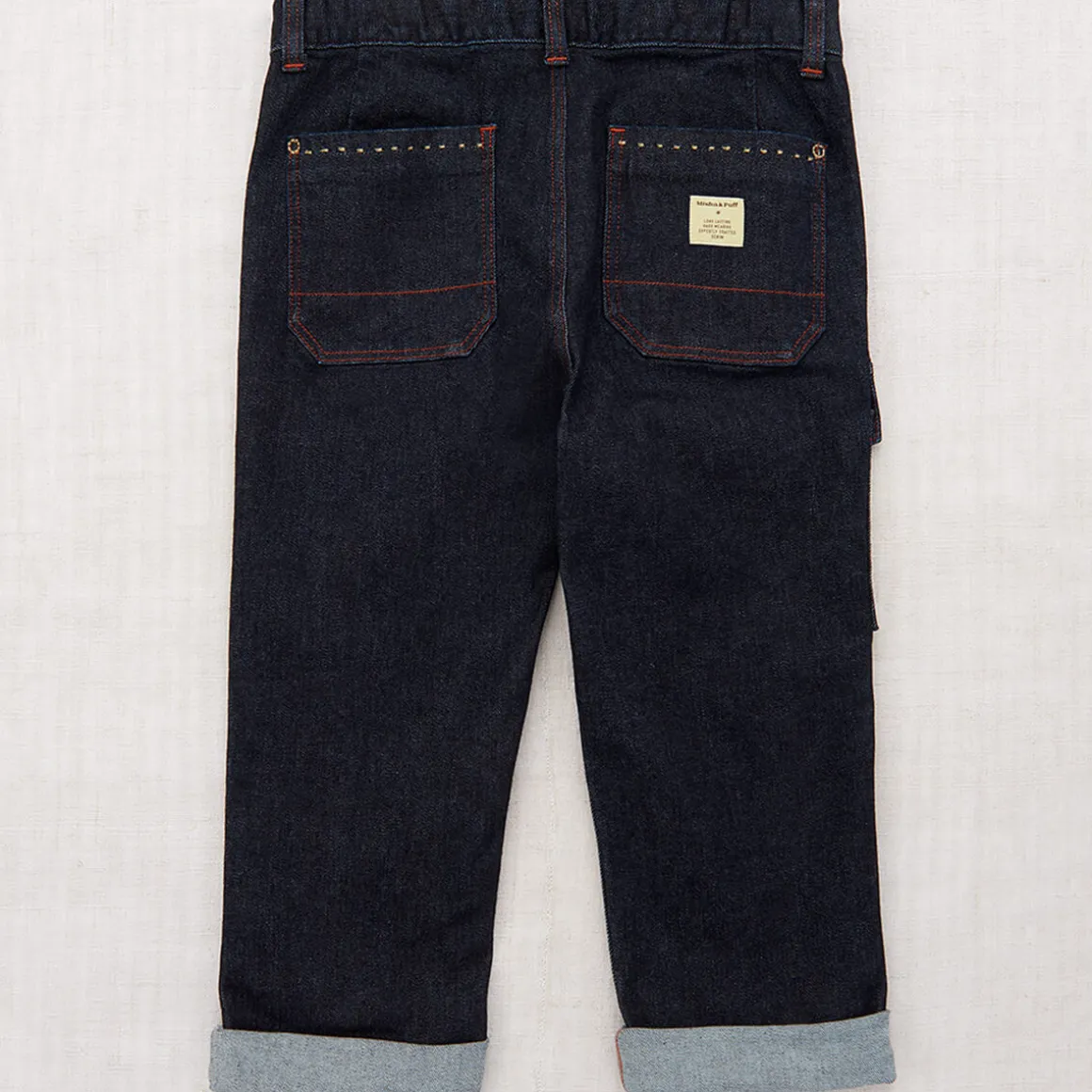 Utility Jeans in Indigo Denim by Misha & Puff - Last Ones In Stock - 4-8 Years