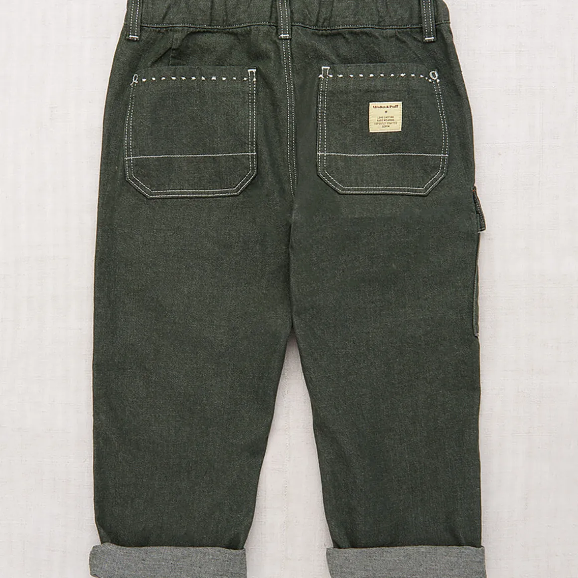 Utility Jeans in Sage Denim by Misha & Puff