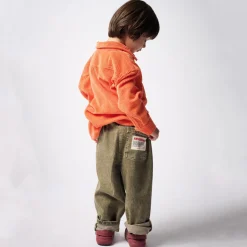 Uzatown Kid's Denim Joggers in Olive by American Vintage