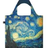 Van Gogh Starry Night Recycled Shopping Bag by Loqi