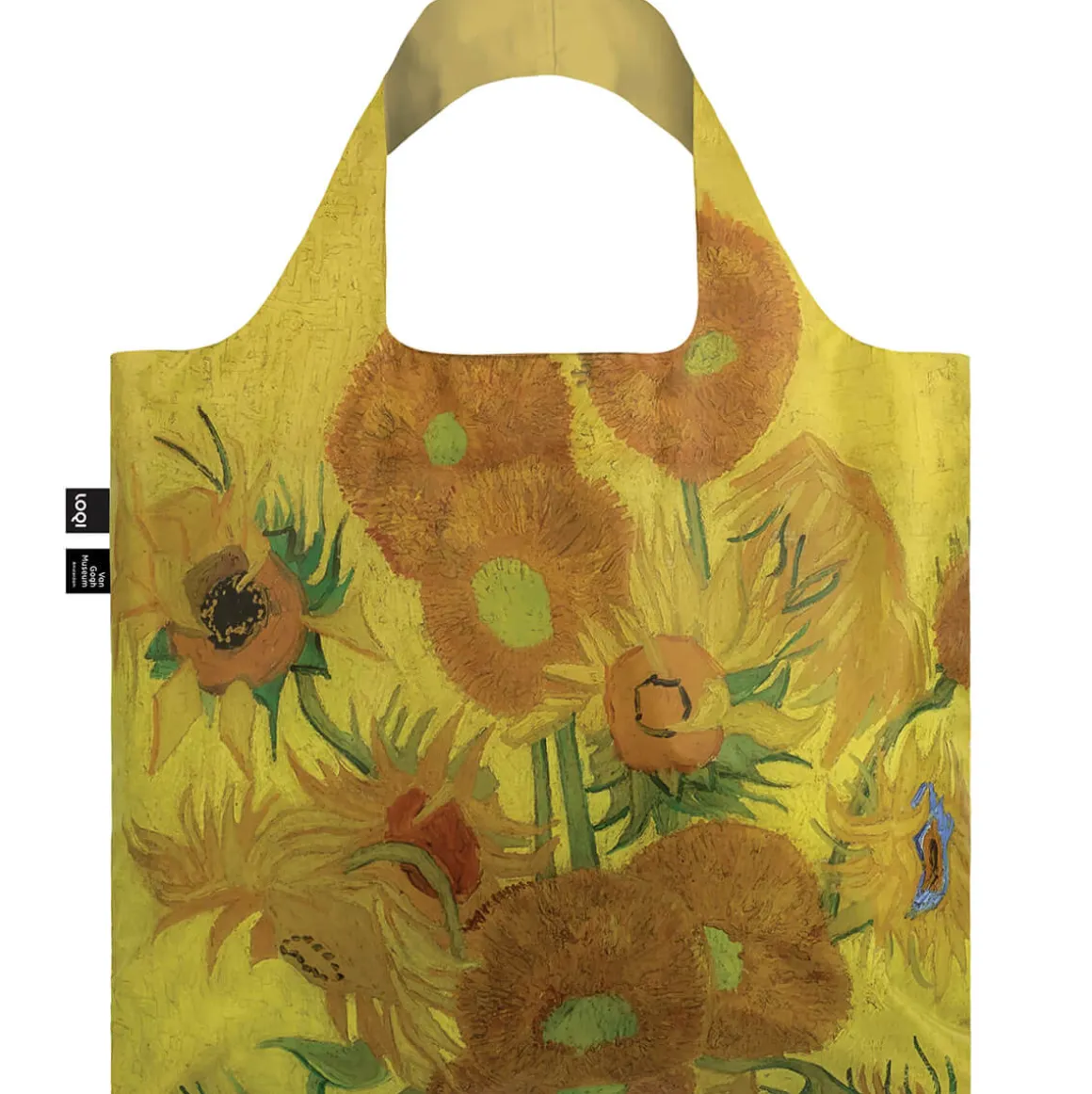 Van Gogh Sunflowers Recycled Shopping Bag by Loqi