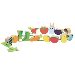 Vegetable Garden Large Beads Threading Toy by Vilac