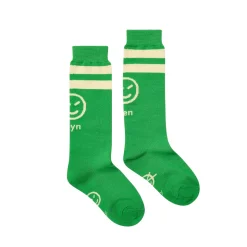 Vela Wynken Sock in Fresh Green / Ecru by Wynken