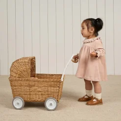 Velour Baby Dress in Blush by Quincy Mae