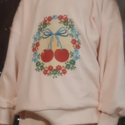 Velou Sweatshirt in Creole Pink by Konges Slojd