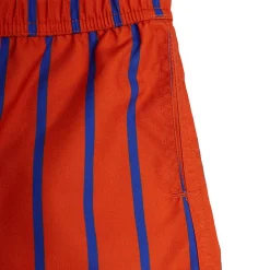 Vertical Stripes Swimshorts in Red by Mini Rodini
