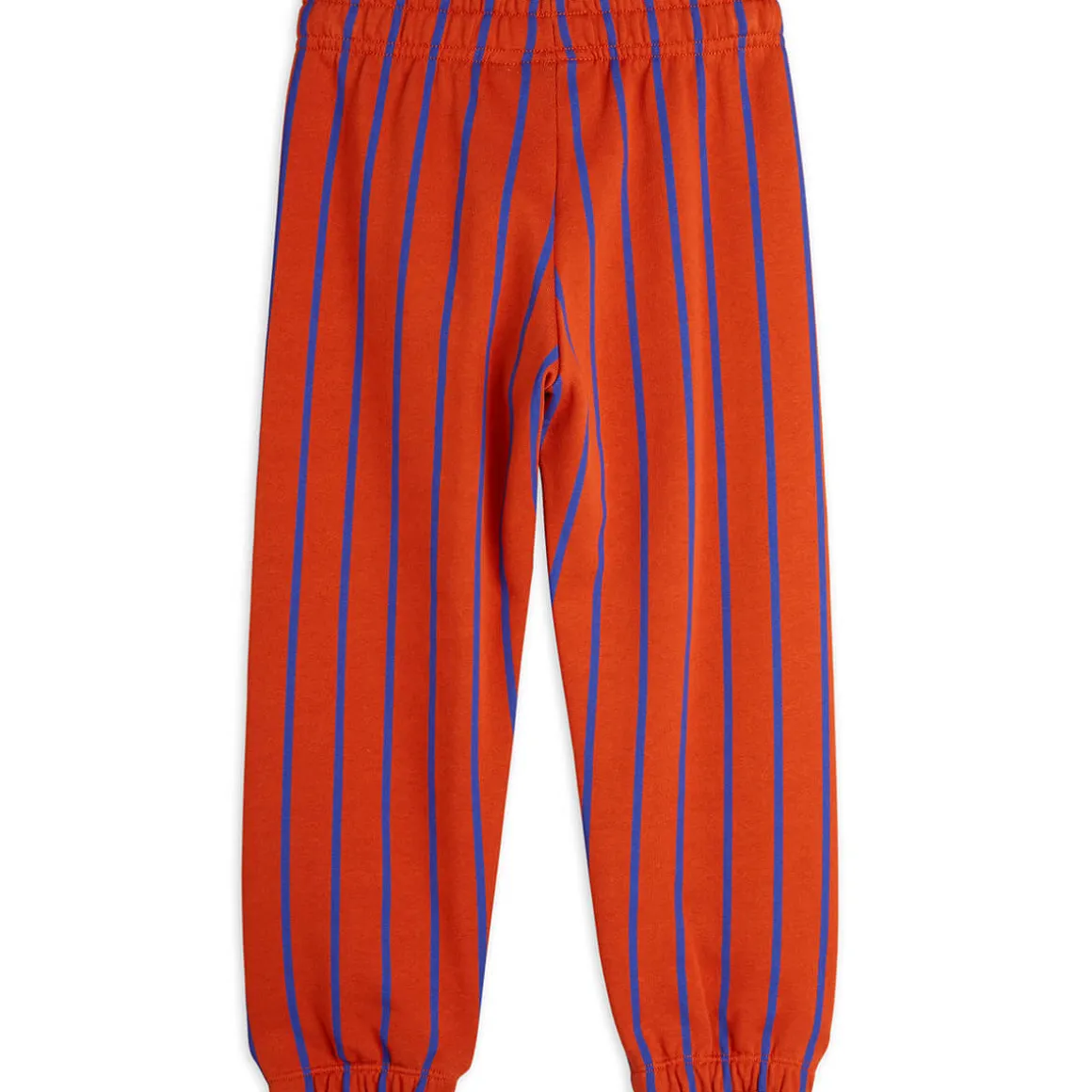 Vertical Stripe Sweatpants in Red by Mini Rodini