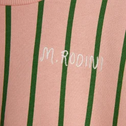Vertical Stripe Sweatshirt in Pink by Mini Rodini
