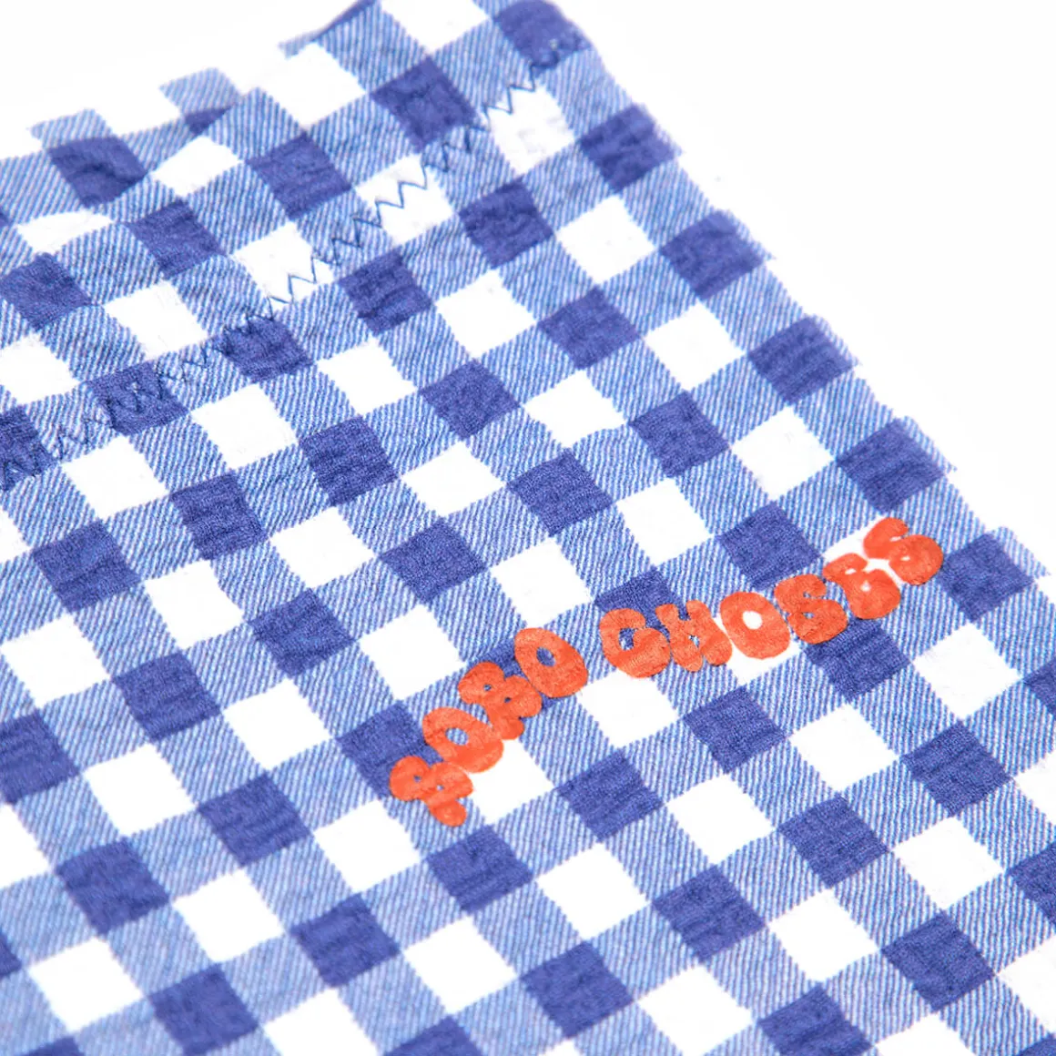 Vichy Legging Shorts in Blue by Bobo Choses