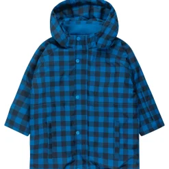 Vichy Snow Jacket in Blue / Navy by Tinycottons