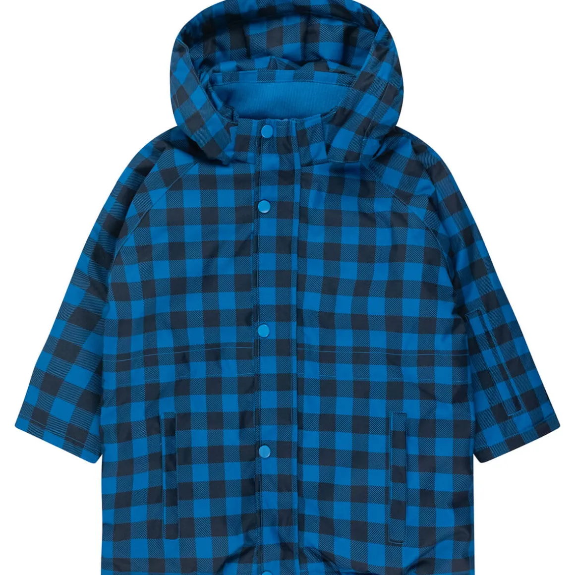 Vichy Snow Jacket in Blue / Navy by Tinycottons