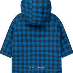 Vichy Snow Jacket in Blue / Navy by Tinycottons