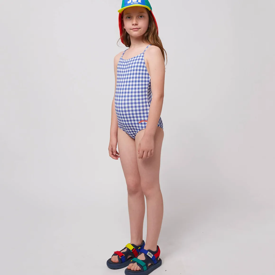 Vichy Swimsuit in Blue by Bobo Choses