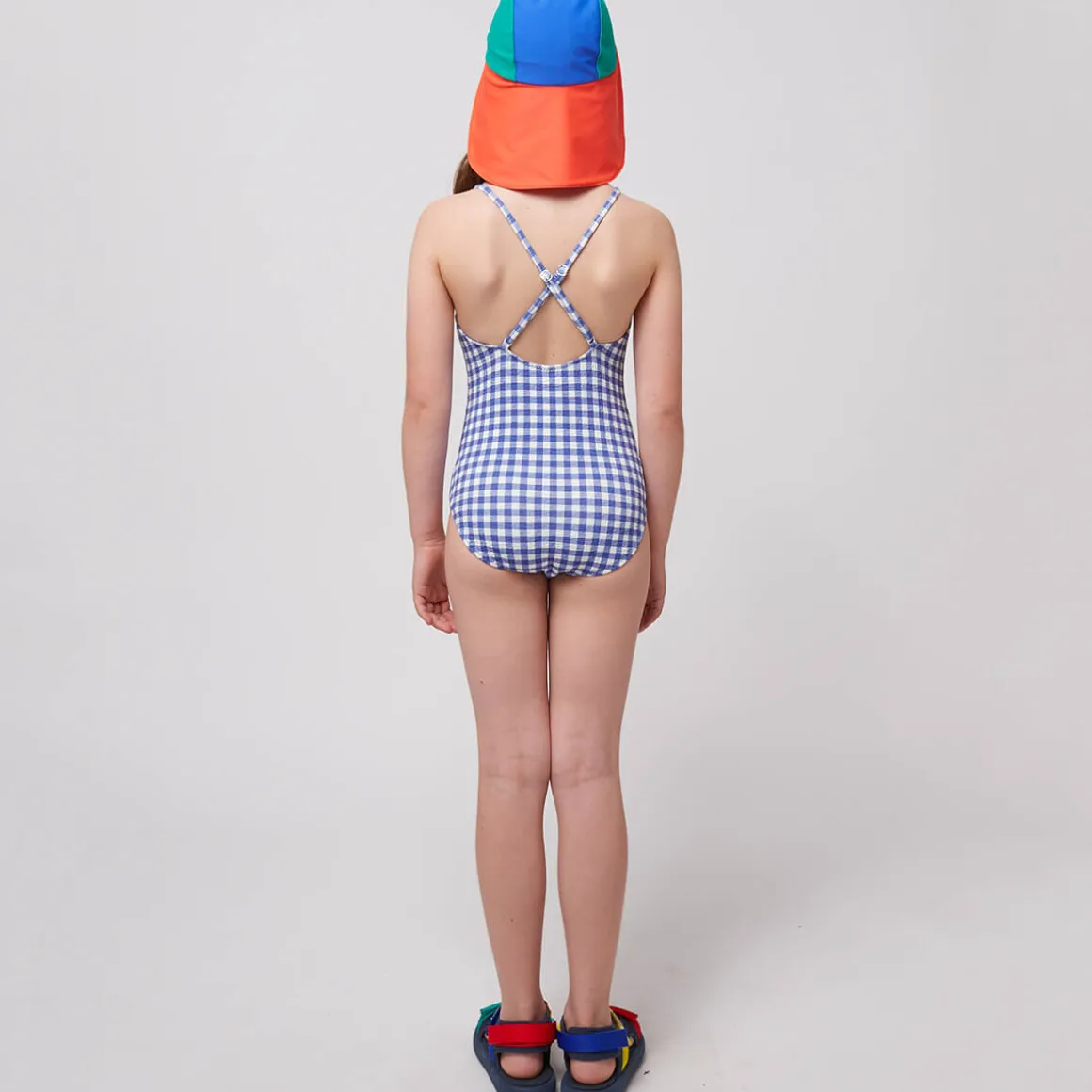 Vichy Swimsuit in Blue by Bobo Choses