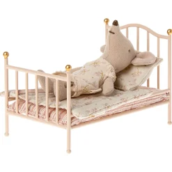 Vintage Bed for Mouse in Rose by Maileg