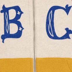 Vintage Colour Block Zipped Sweatshirt by Bobo Choses - Last One In Stock - 4-5 Years