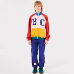 Vintage Colour Block Zipped Sweatshirt by Bobo Choses - Last One In Stock - 4-5 Years