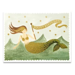 Vintage Mermaid Greetings Card By Rifle Paper Co.