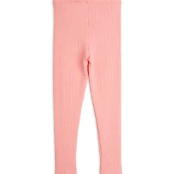 Violin Embroidered Leggings in Pink by Mini Rodini