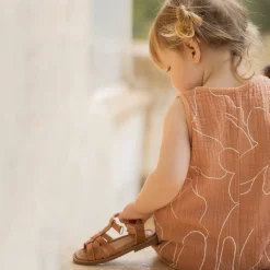 Viviana Overall in Apricot by 1+ in the Family - Last One In Stock - 6 Months