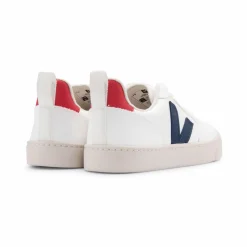 V-10 Lace CWL Trainers in White / Cobalt Pekin by Veja