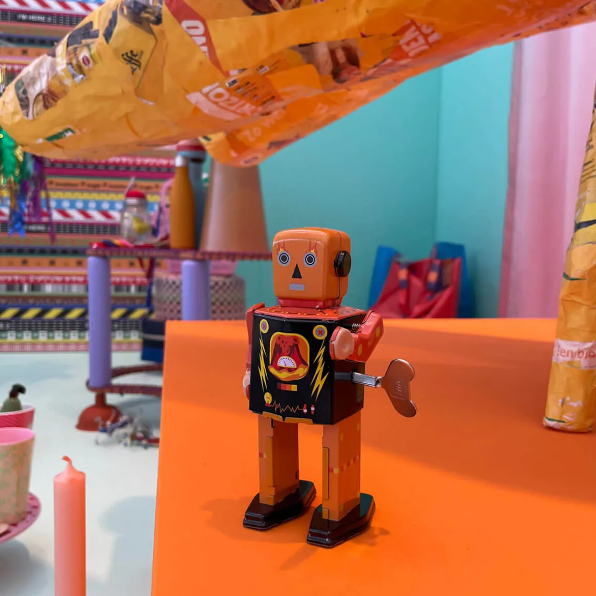 Volcano Bot Wind Up Tin Robot (Limited Edition) by Mr & Mrs Tin