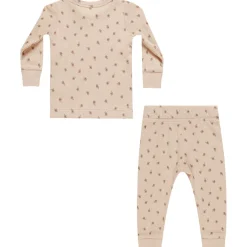 Waffle Top and Pant Set in Blossom by Quincy Mae