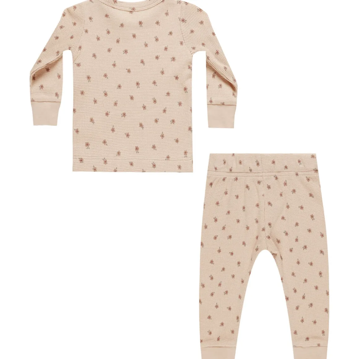 Waffle Top and Pant Set in Blossom by Quincy Mae