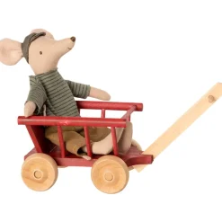 Wagon in Dusty Red (Micro) by Maileg